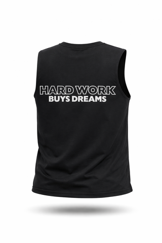 MANGA 0 diseño Hard Work Buys Dreams en negro